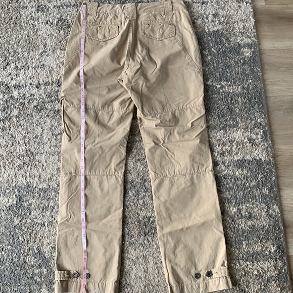 Ralph Lauren khaki low rise cargos with vintage features and silver hardware - Picture 4 of 8